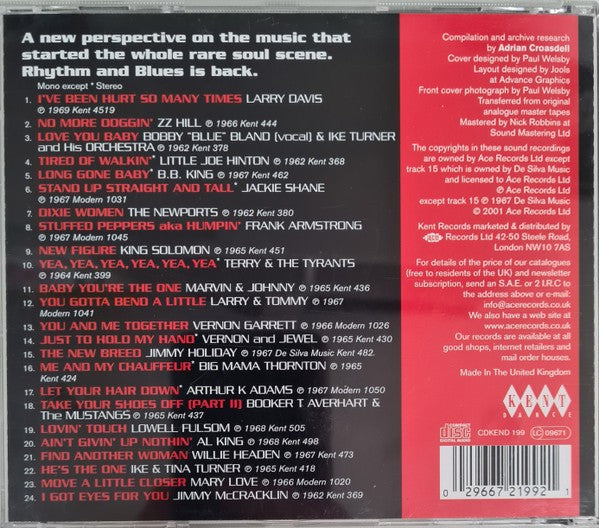 Various Artists – New Breed R&B: Soulful 60s Blues for Today’s Dancers — back cover