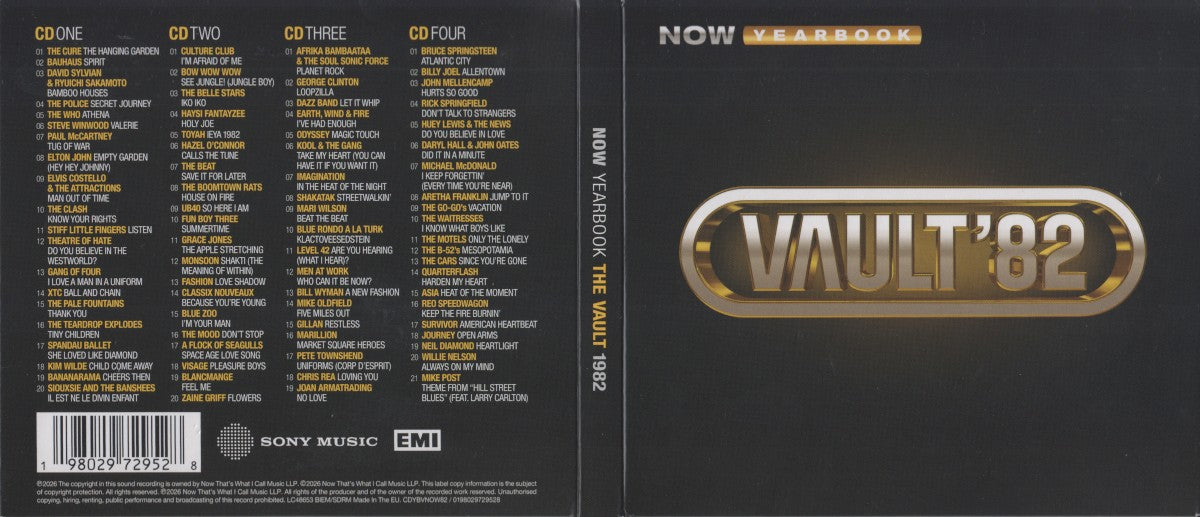 Various Artists – NOW Yearbook: The Vault 1982 — back cover