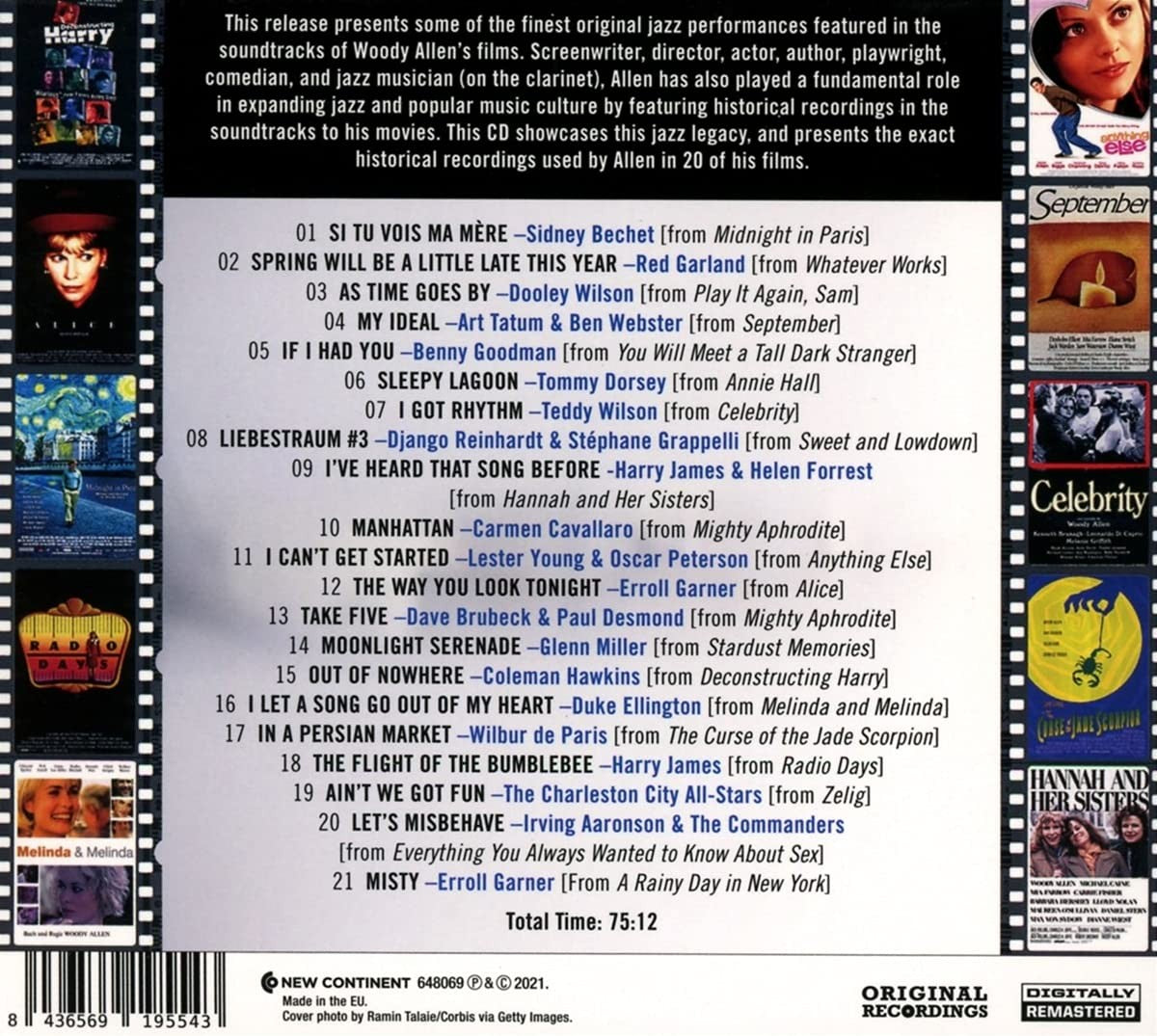 Various Artists – Swing in the Films of Woody Allen — back cover