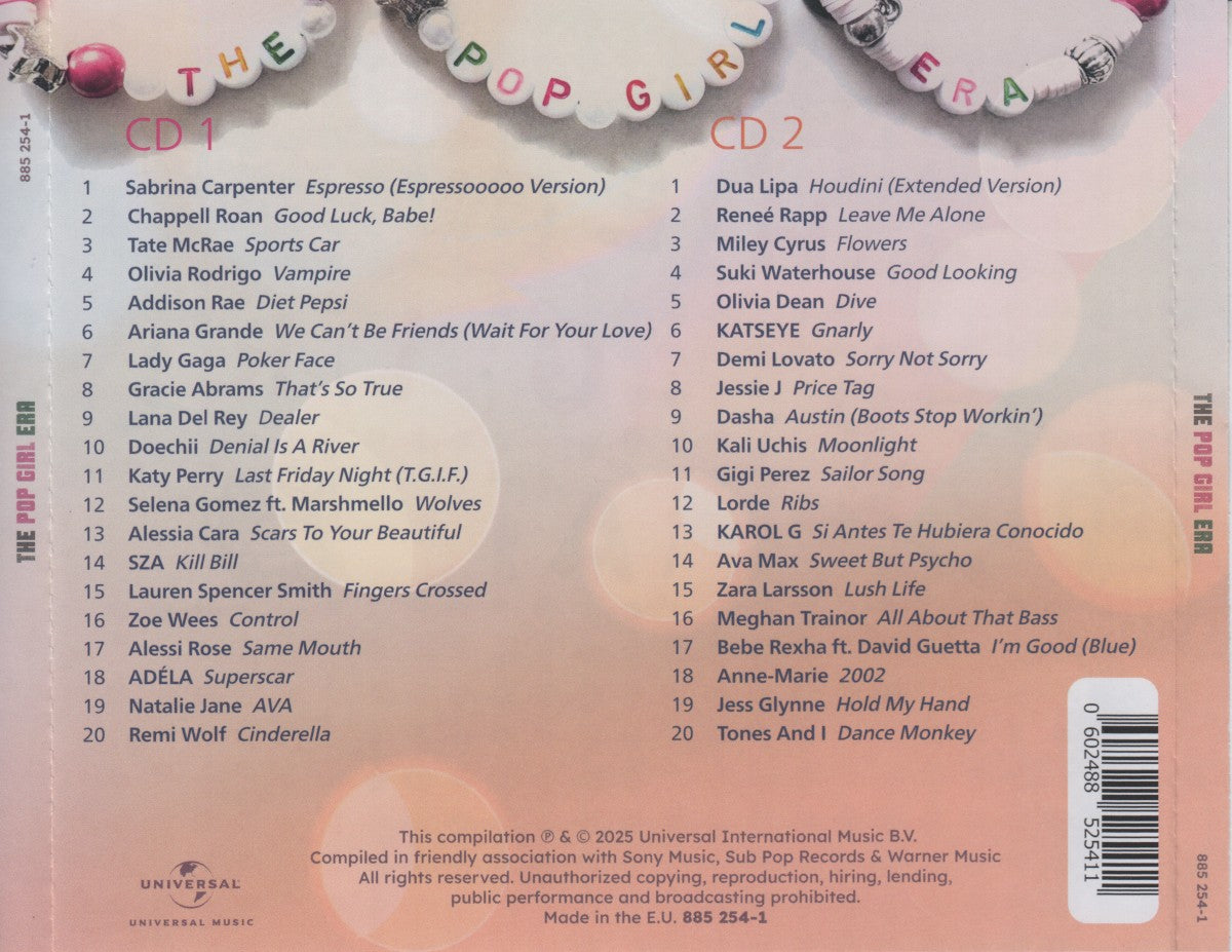 Various Artists – The Pop Girl Era — back cover