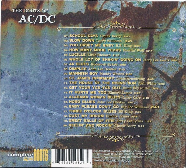 Various Artists – The Roots of AC/DC — back cover
