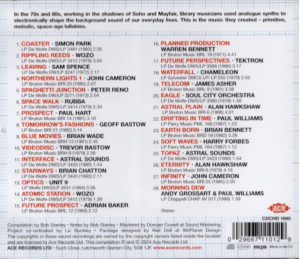 Various Artists – Tomorrow's Fashions • Library Electronica 1972-1987 — back cover