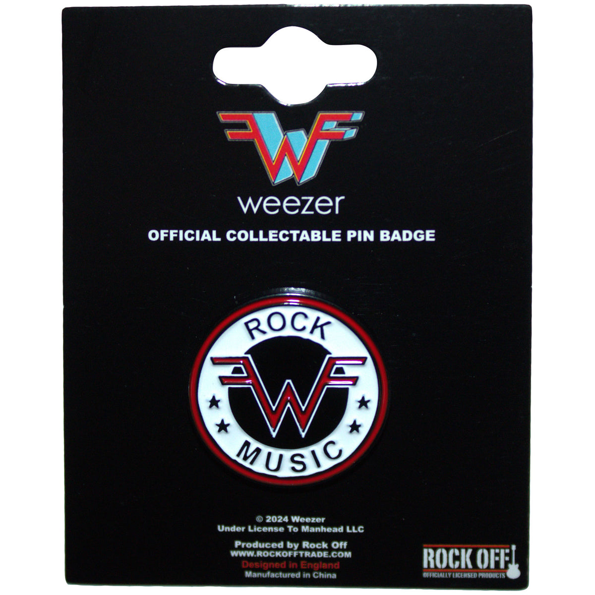 Weezer Pin Badge: Rock Music Emblem