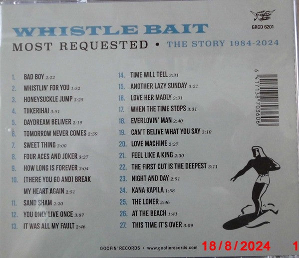 Whistle Bait – Most Requested: The Story 1984-2024 — back cover