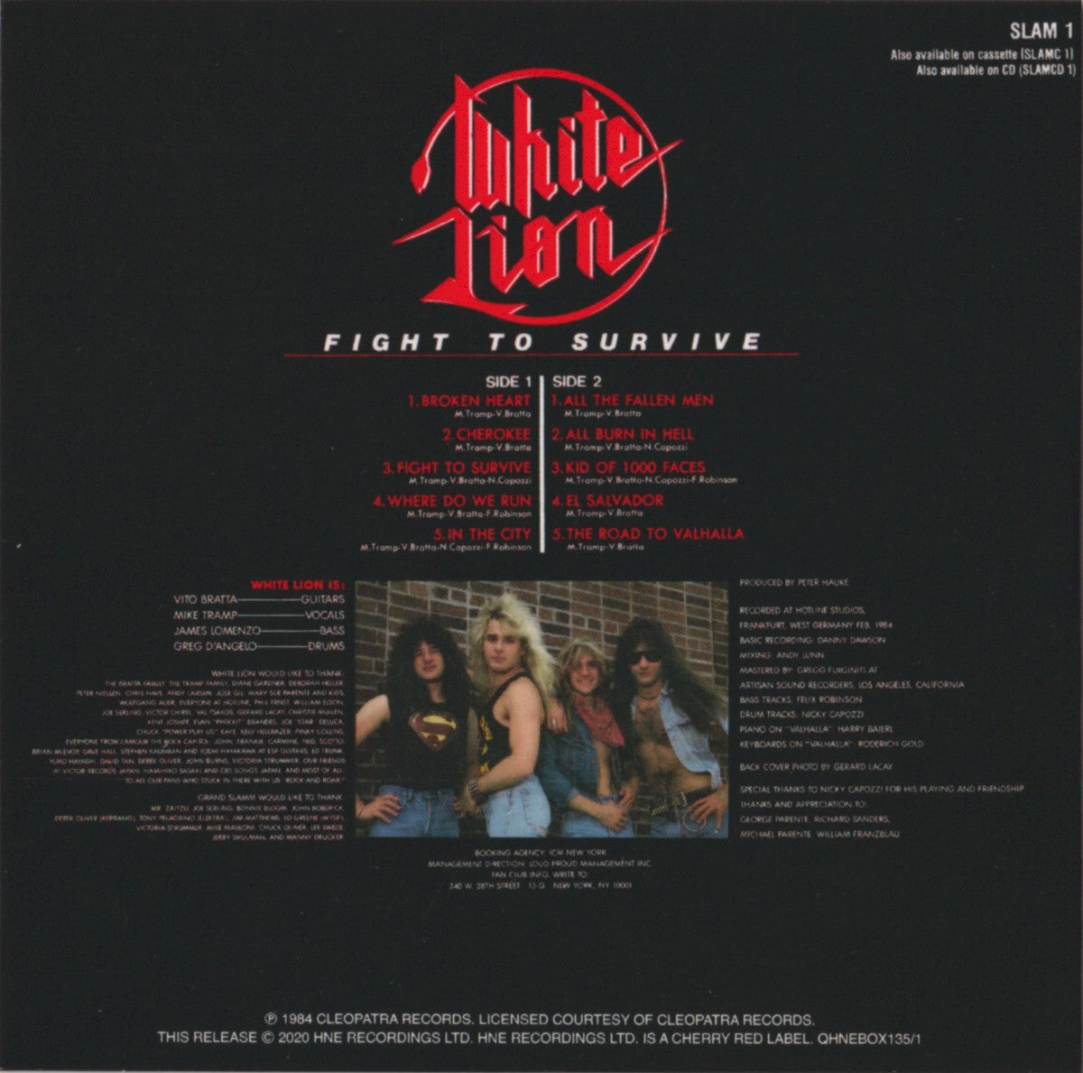 White Lion – All You Need Is Rock ’n’ Roll: The Complete Albums 1985–1991 — back cover