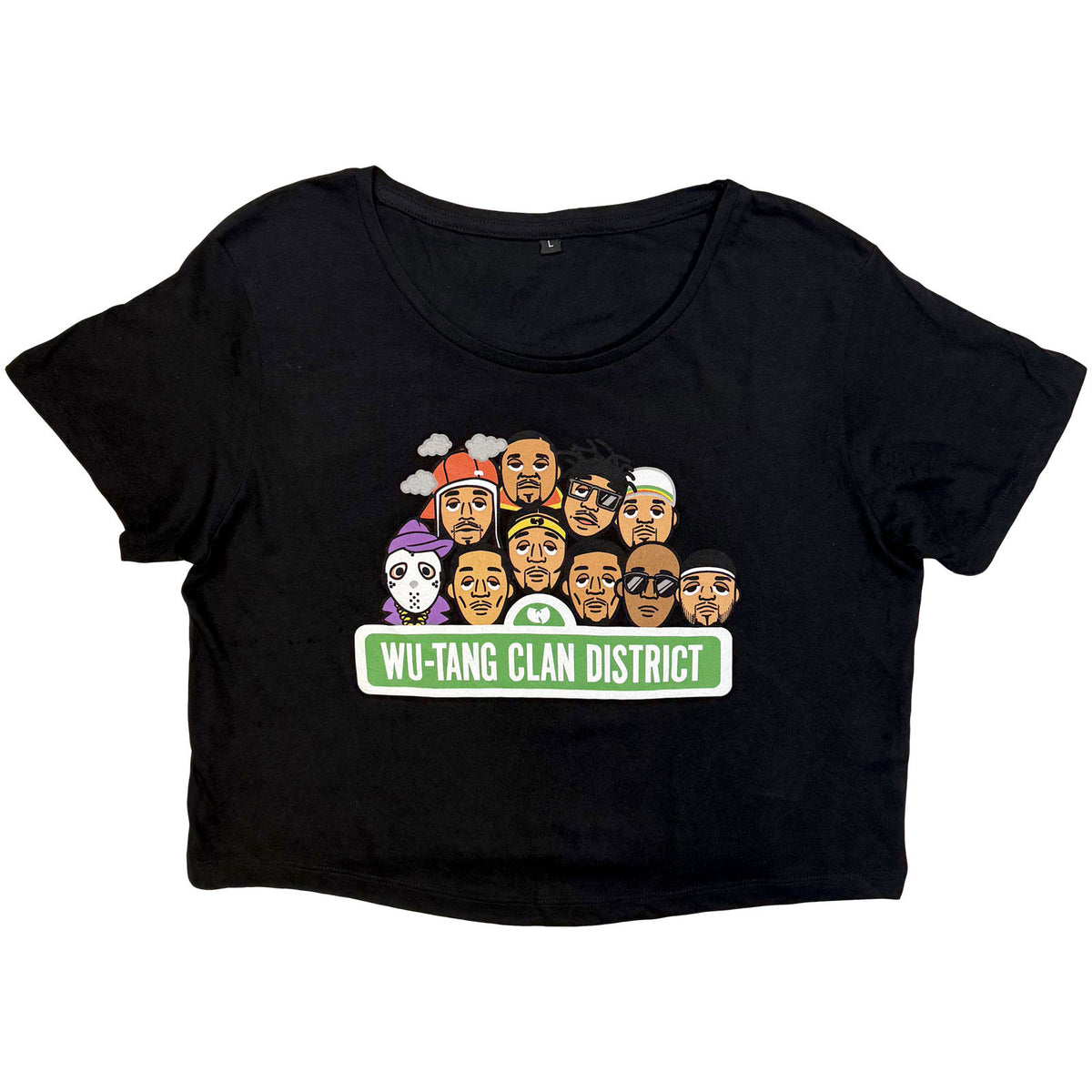 Wu-Tang Clan Ladies Crop Top: Sesame Street (Black) (Ex-Tour)