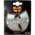 Wu-Tang Clan Pin Badge: White & Gold Logo