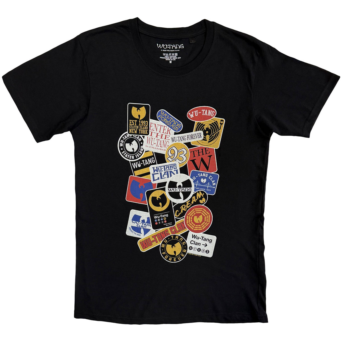 Wu-Tang Clan Unisex T-Shirt: Badges (Black)