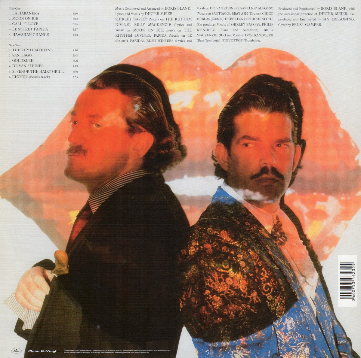 Yello – One Second — back cover