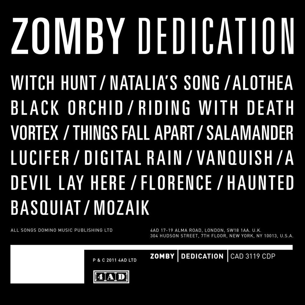 Zomby – Dedication