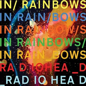 Radiohead In Rainbows vinylplade cover art