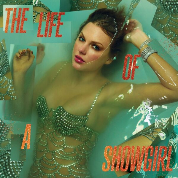 Taylor Swift - The Life Of A Showgirl LP - Sweat And Vanilla Perfume Portofino Orange Glitter Vinyl LP
