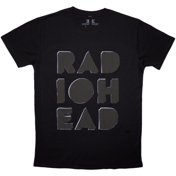 Radiohead t-shirt unisex Note pad motiv (SORT)